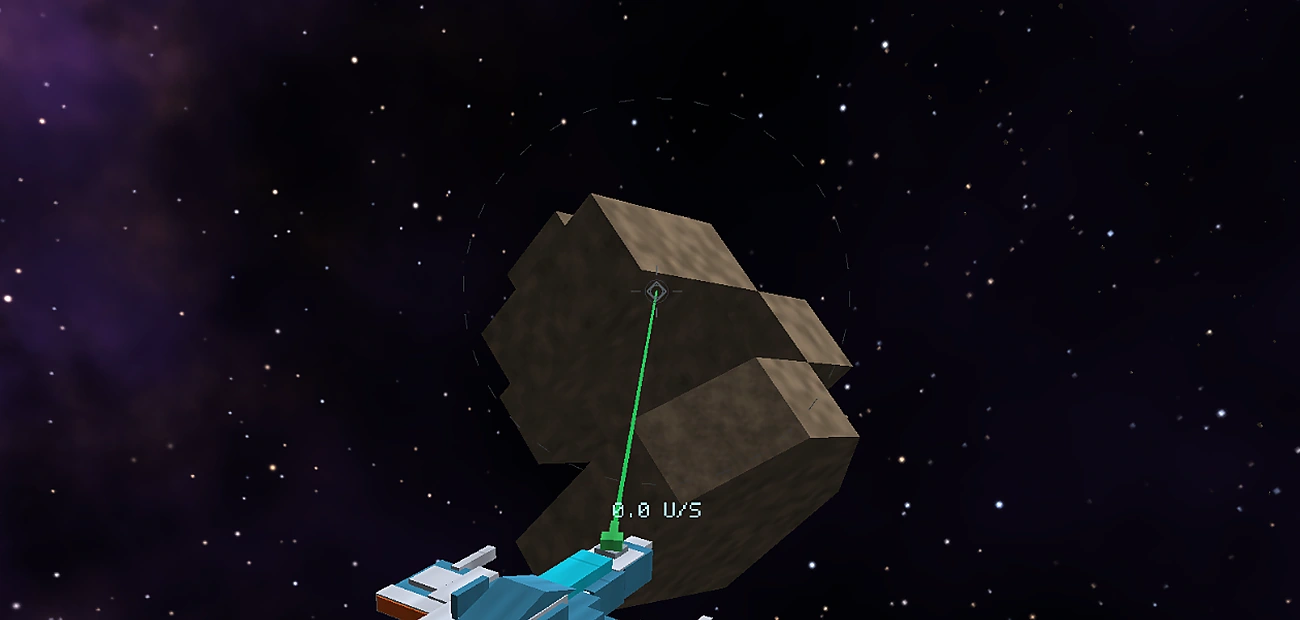 Mining an asteroid in BeyondVoid